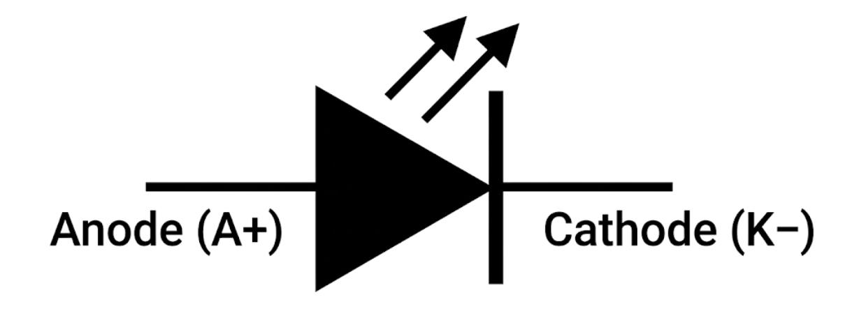 standard led schematic symbol
