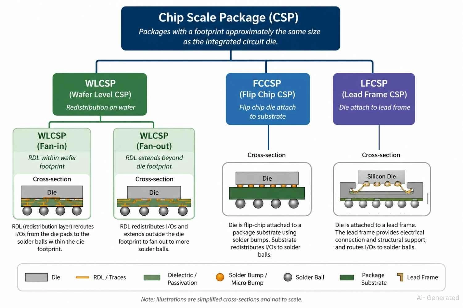 types of chip scale packages