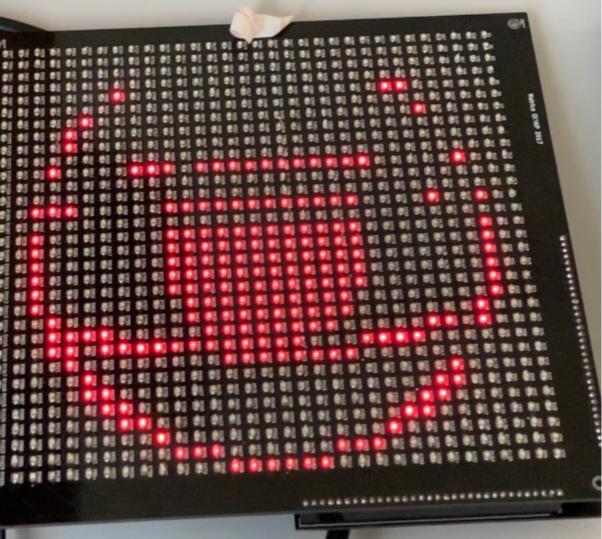 PCB matrice LED yeux mascotte