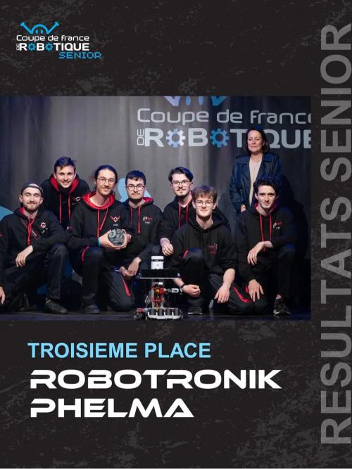 Photo podium CDFR Robotronik(Crédit photo Planète Sciences)