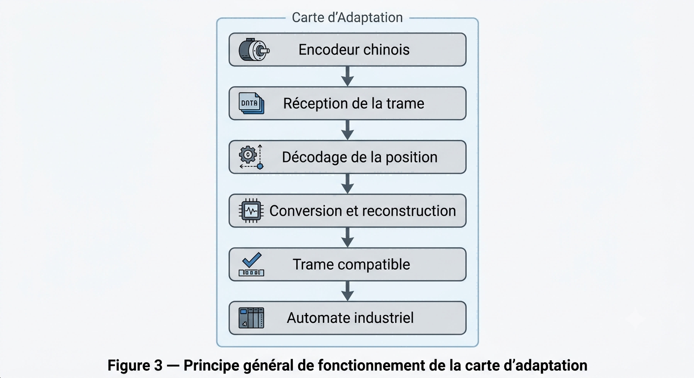 Architecture de la carte d'adaptation SSI