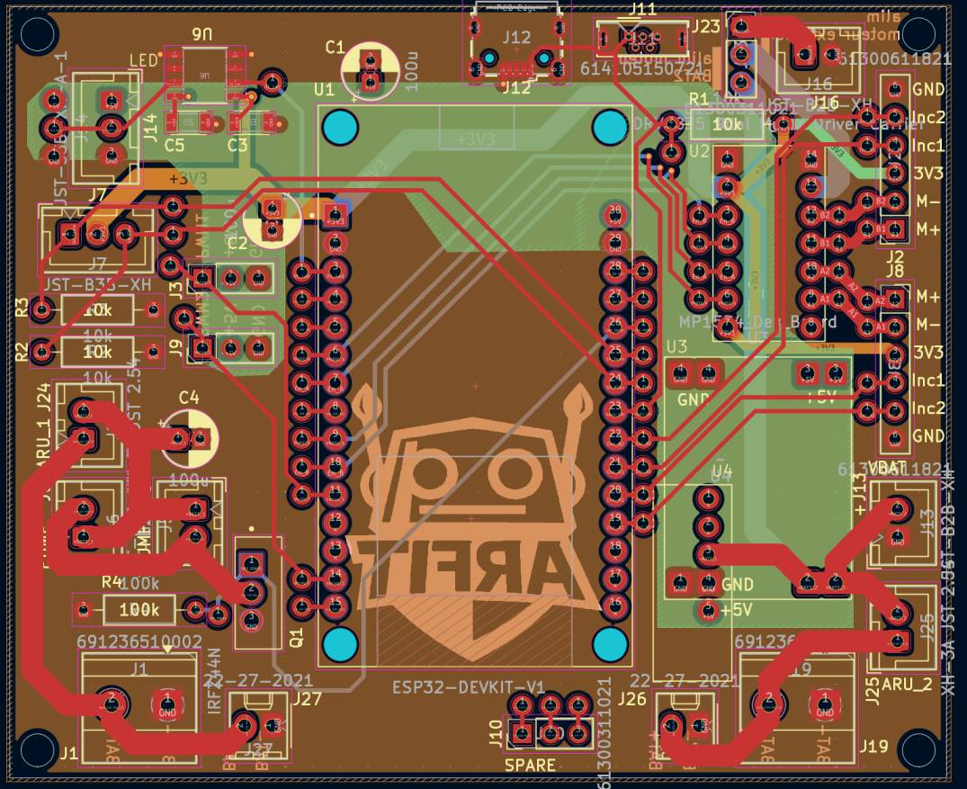 arfit, coupe de france robotique, pcb, jlcpcb