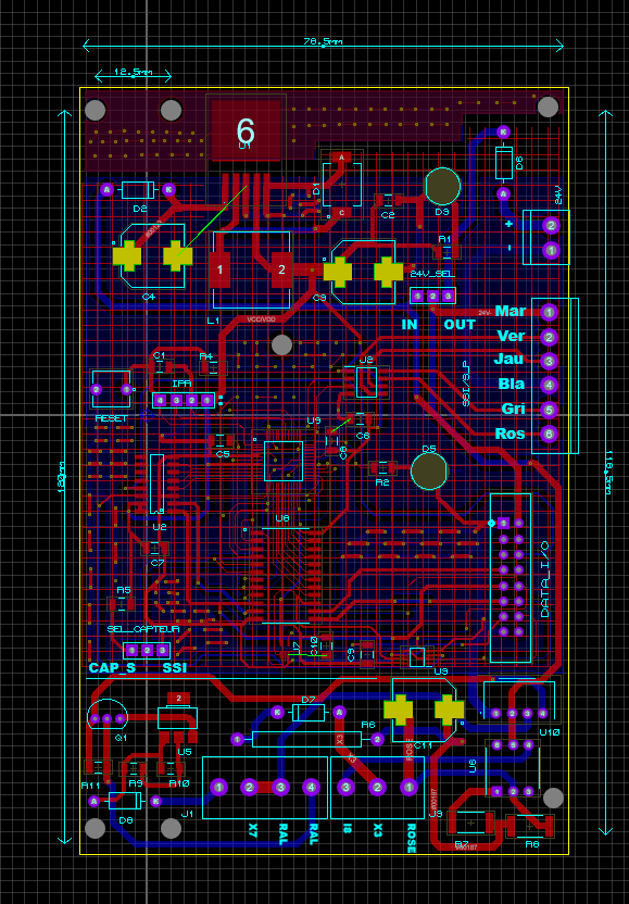 Routage du PCB et zones fonctionnelles