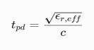 PCB_Propagation_Delay_Formula