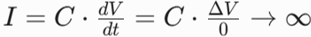 ideal capacitor inrush current equation