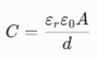 parasitic capacitance equation