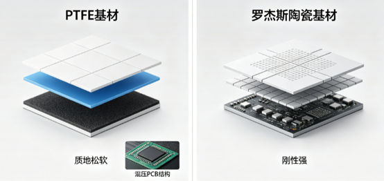 ptfe vs rogers ceramic substrate comparison