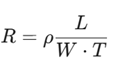 resistance and thickness relationship