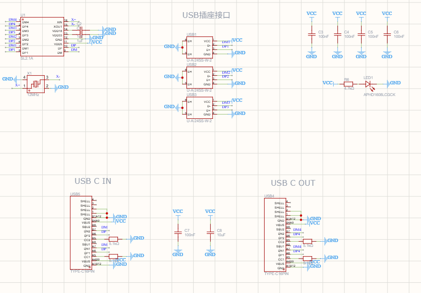usb_hub_circuit_schematic