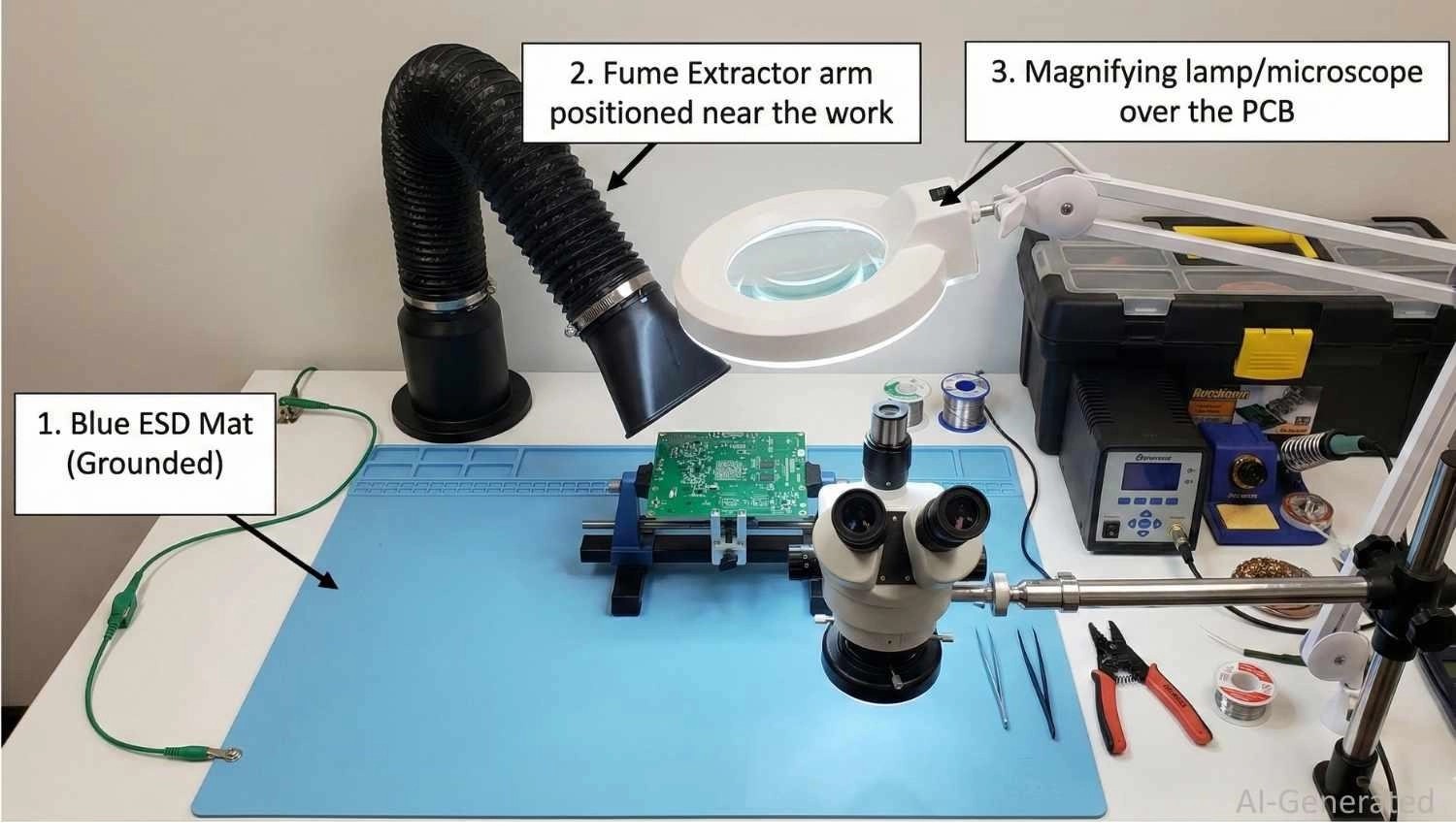 A ESD-Protected Soldering Workstation