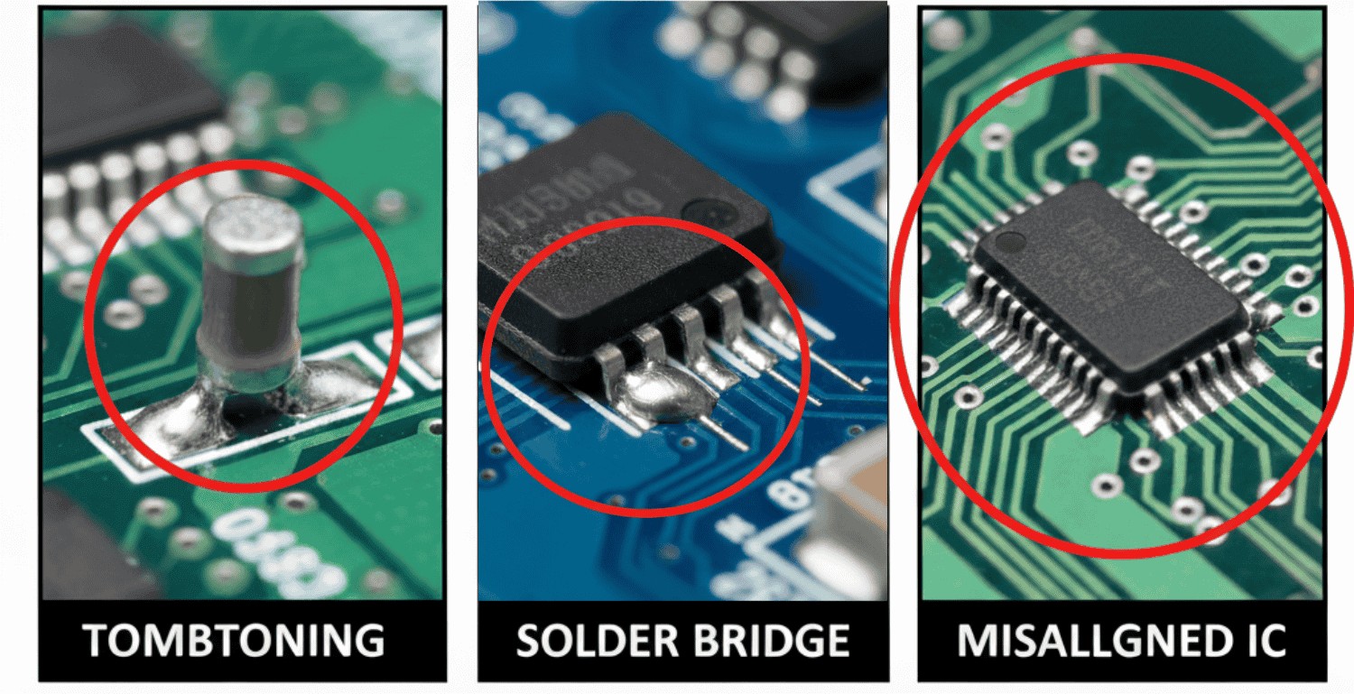 Common SMT assembly defects