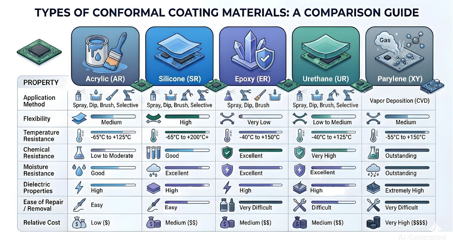 conformal coating types