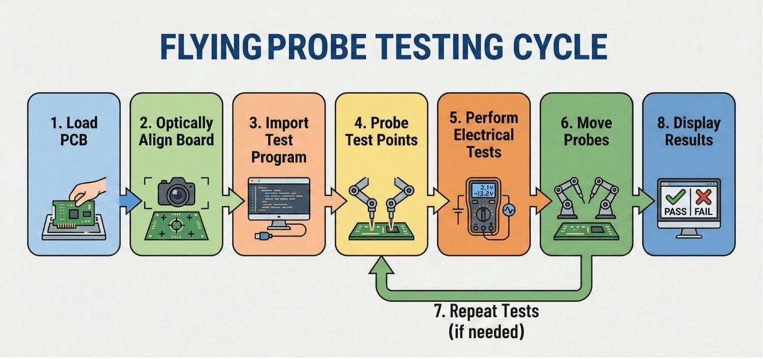 flying probe testing steps