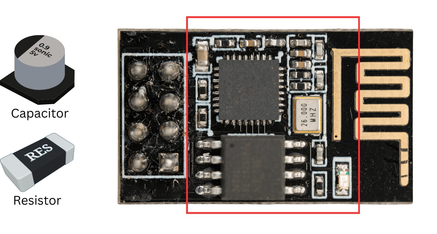 SMD Components on PCB