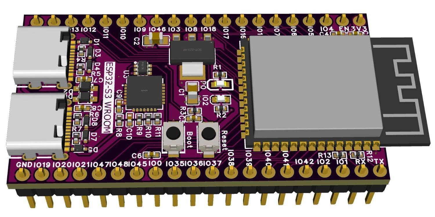 4 layer esp32 s3 development board
