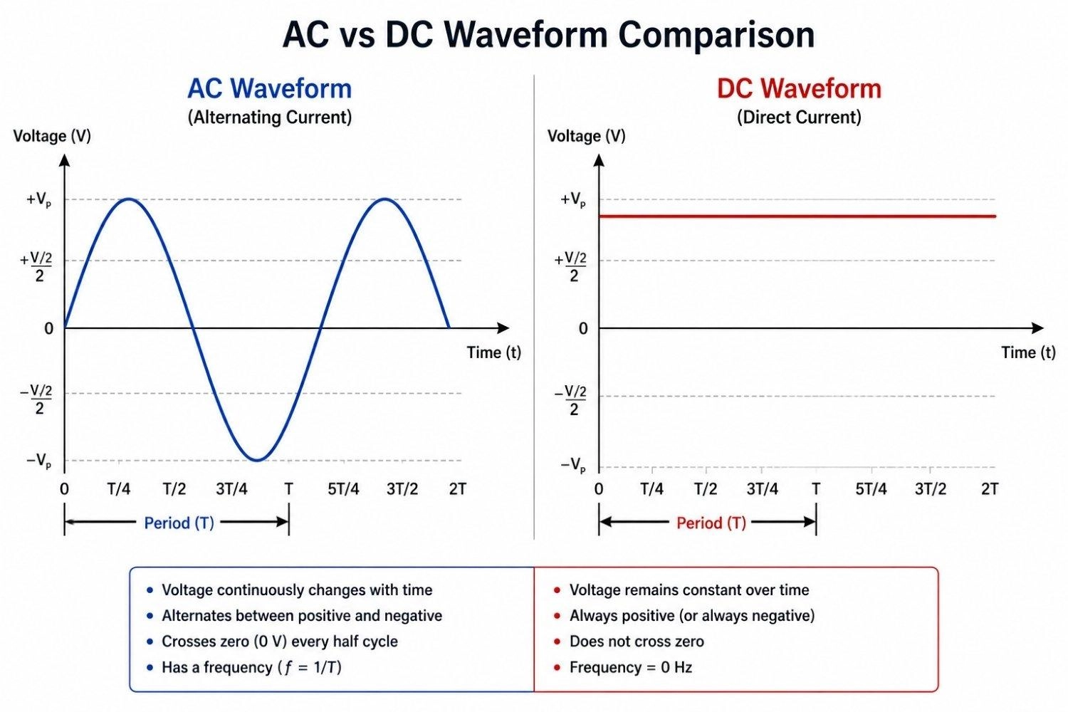 ac vs dc waveform comparison
