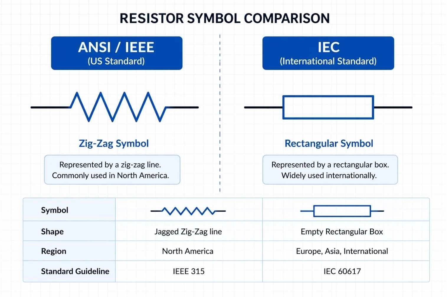 ansi vs iec resistor symbol