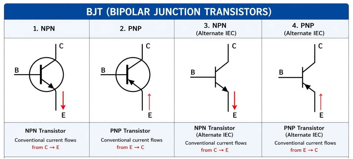 bjt transistor symbol