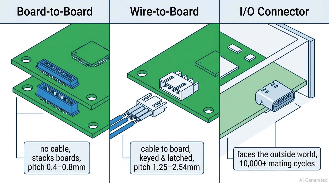 board to board wire to board input output connectors
