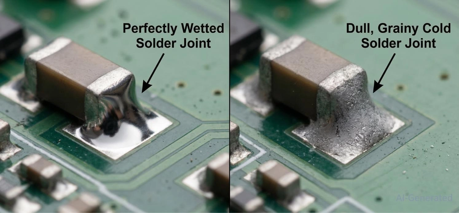 cold solder joints in reflow soldering