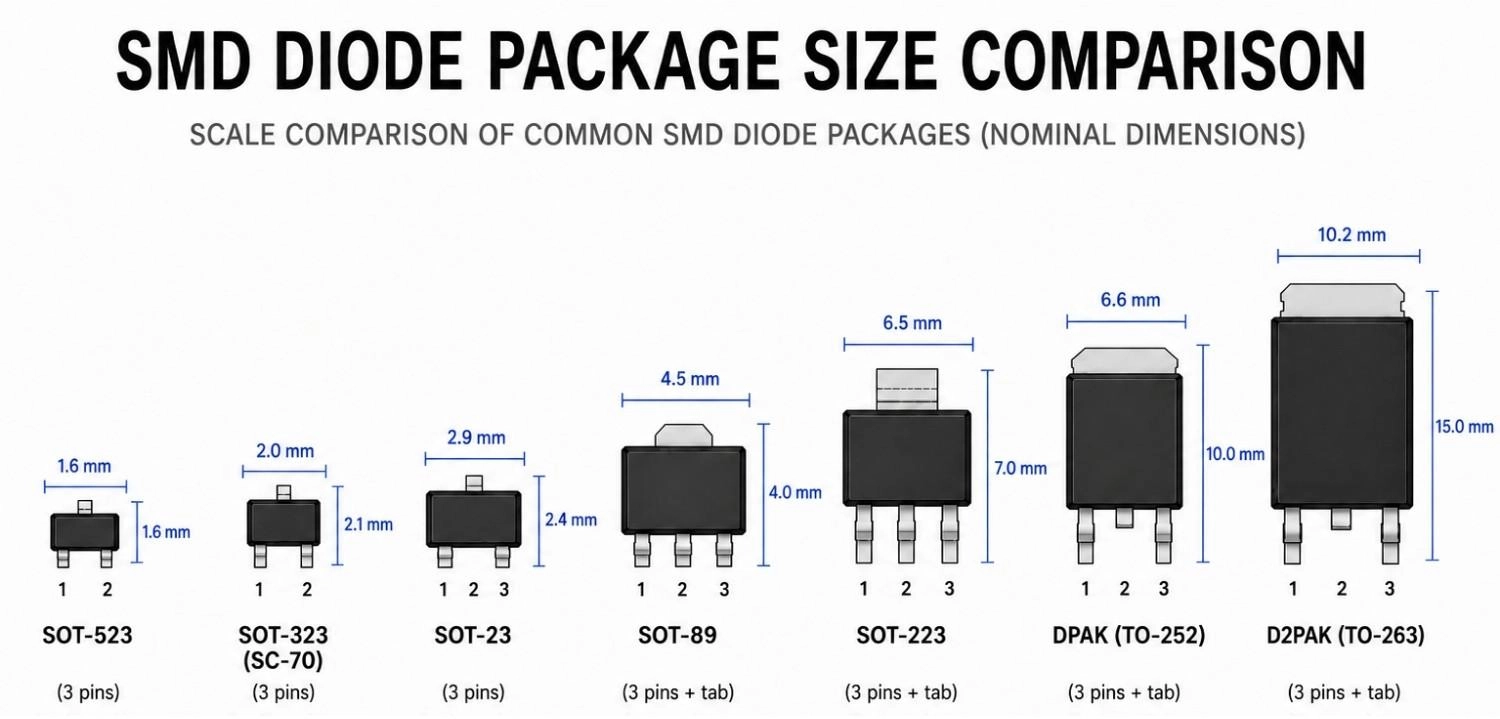 common smd transistor package types