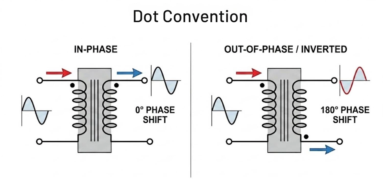 dot convention in transformer symbol