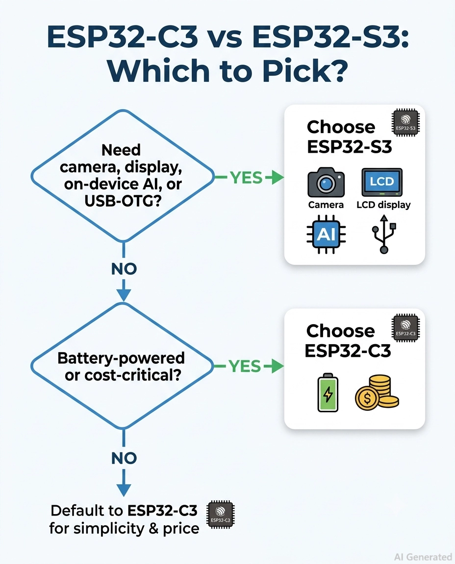 esp32 c3 vs esp32 s3 selection
