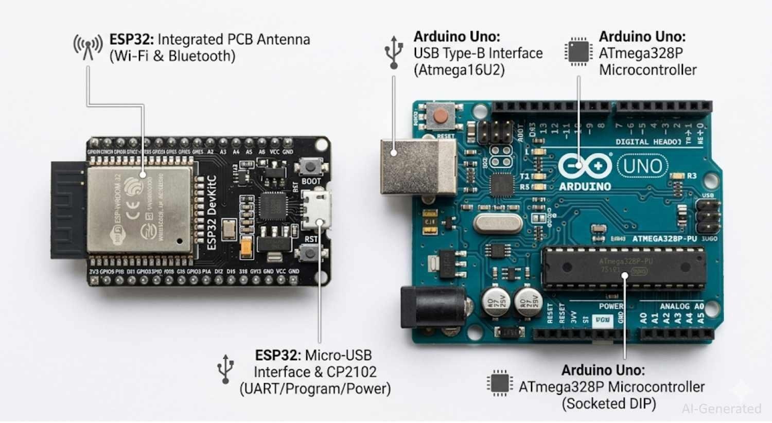 esp32 vs arduino