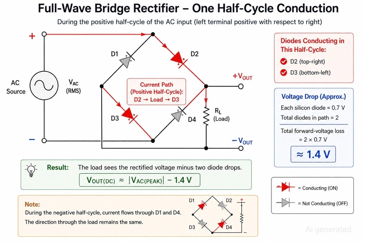full wave bridge rectifier