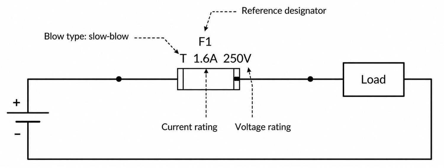 fuse symbol in a circuit diagram