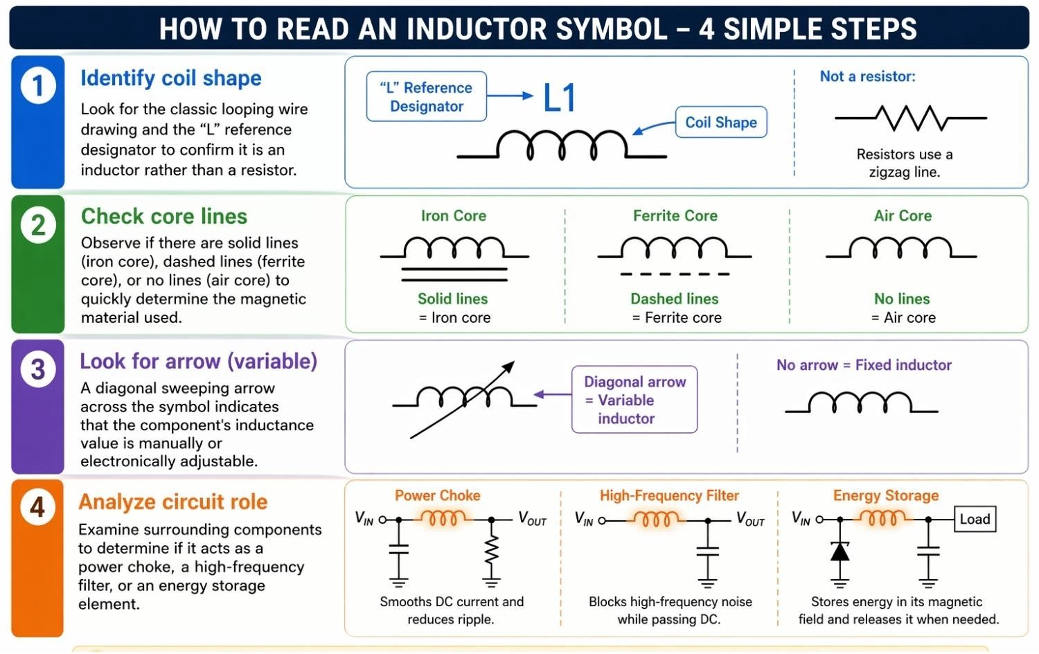 how to read an inductor symbol