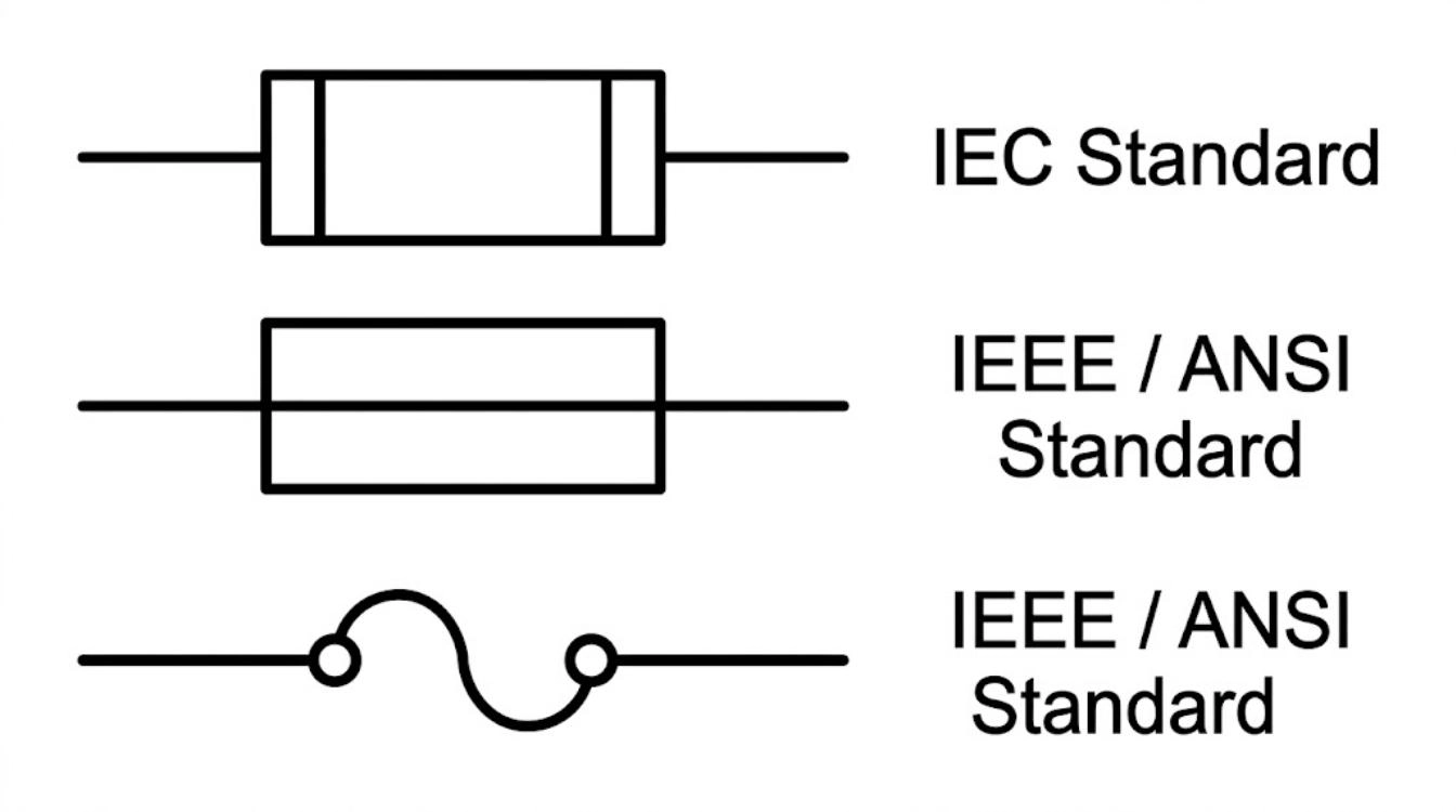 iec vs ansi fuse symbol