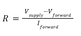 led resistor calculation formula