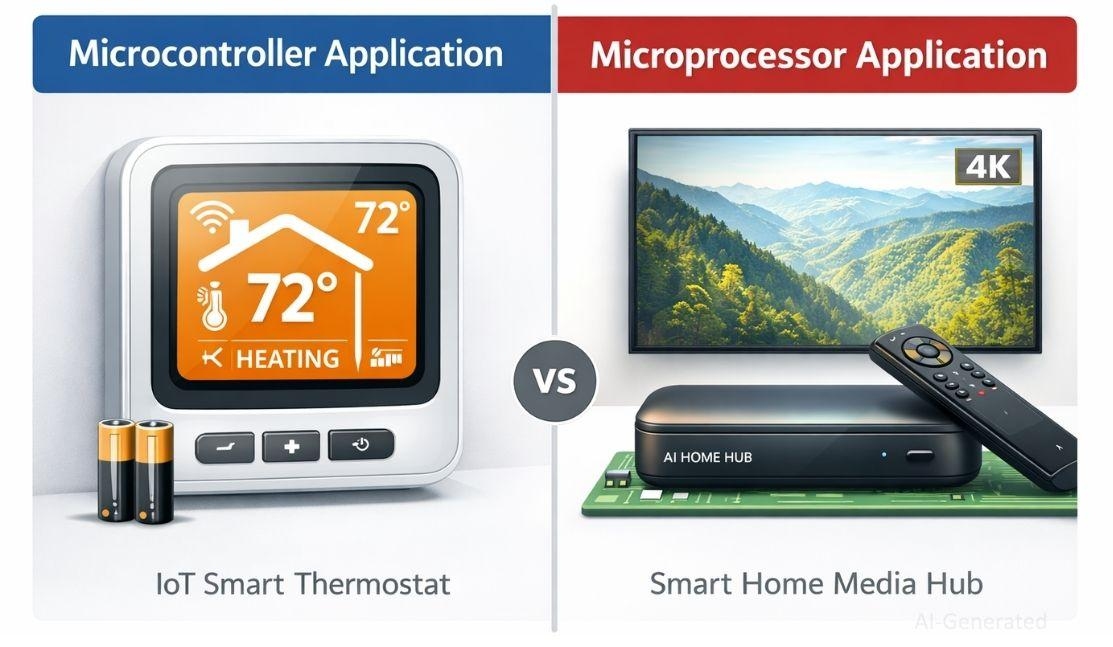 microcontroller vs microprocessor in real applications