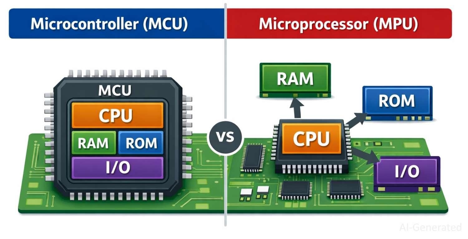 microcontroller vs microprocessor