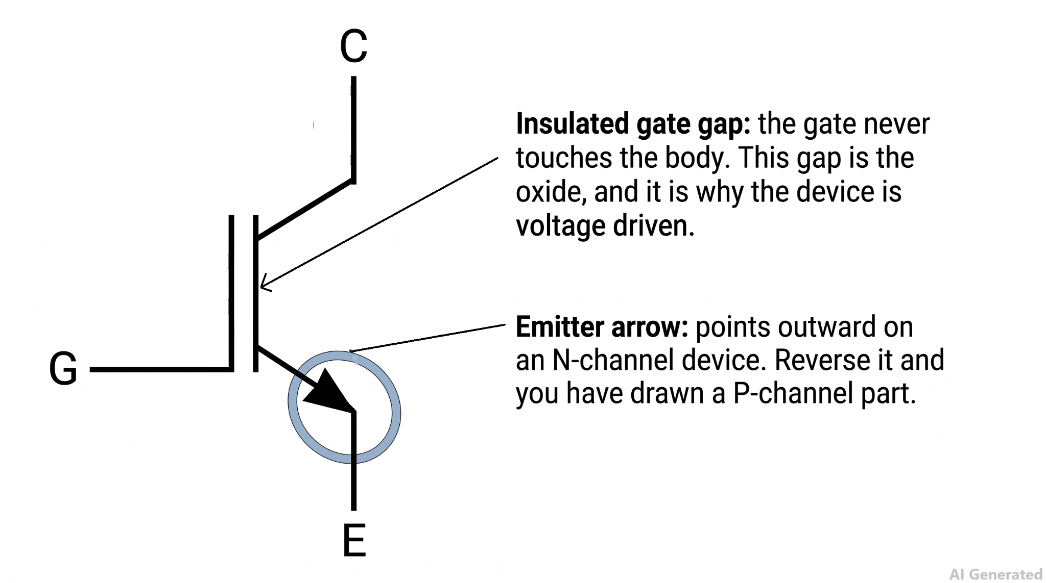 n channel igbt symbol