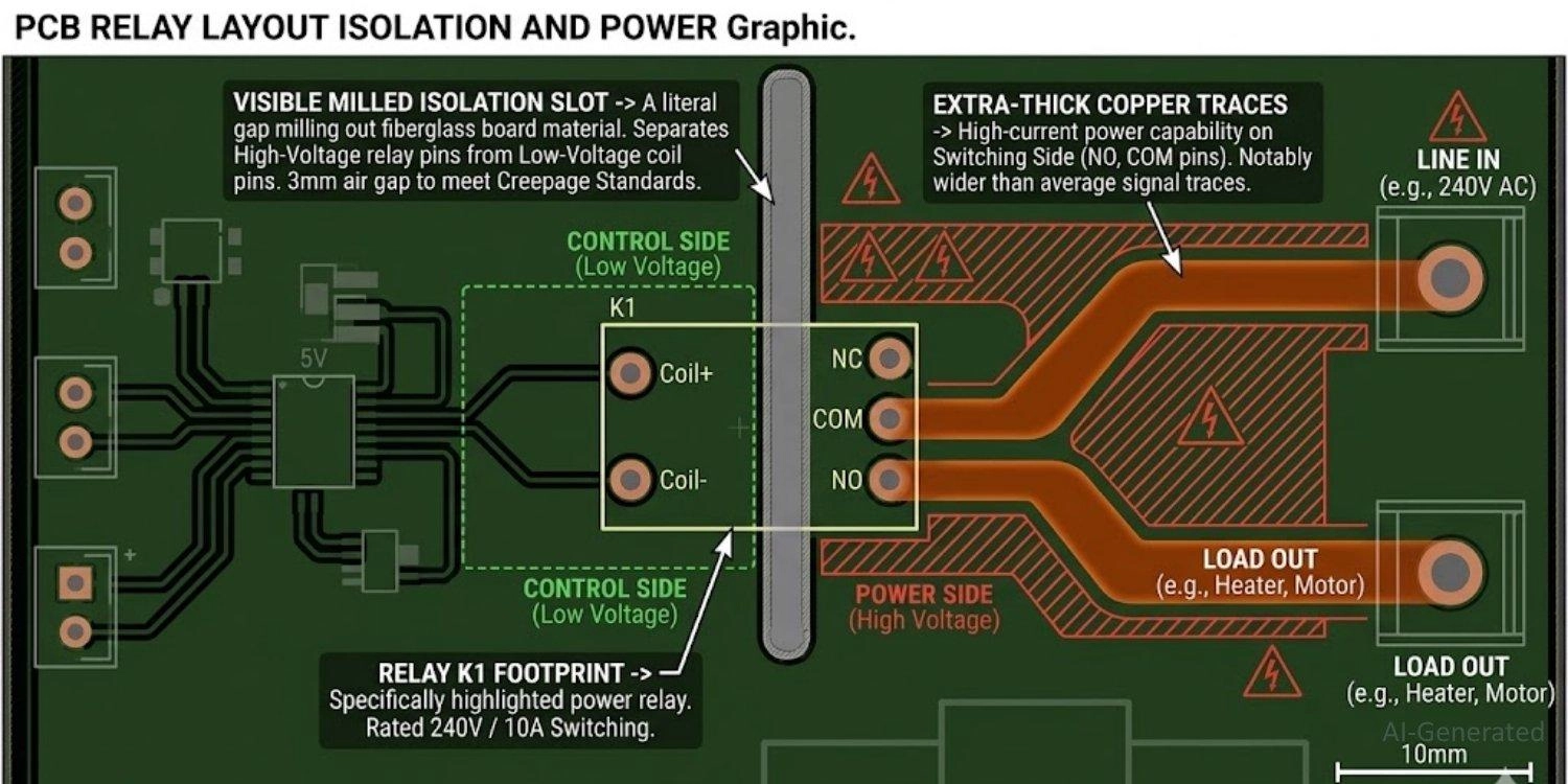 pcb layout guidelines for relay circuits