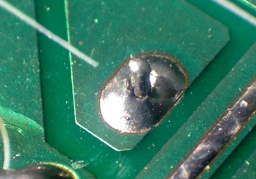 pcb repair cold solder joint