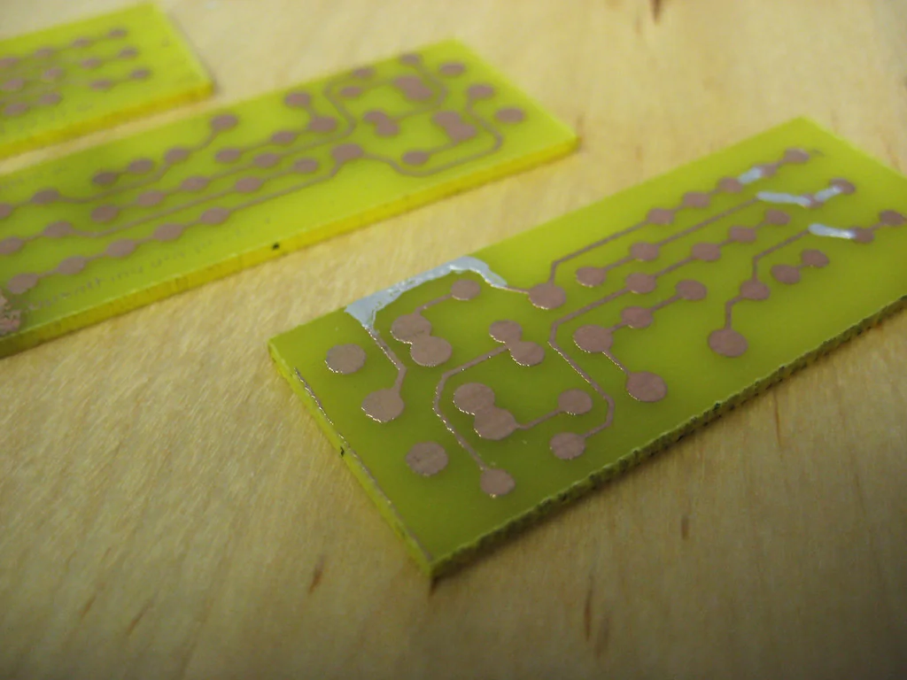 pcb repair silver conductive paint on traces