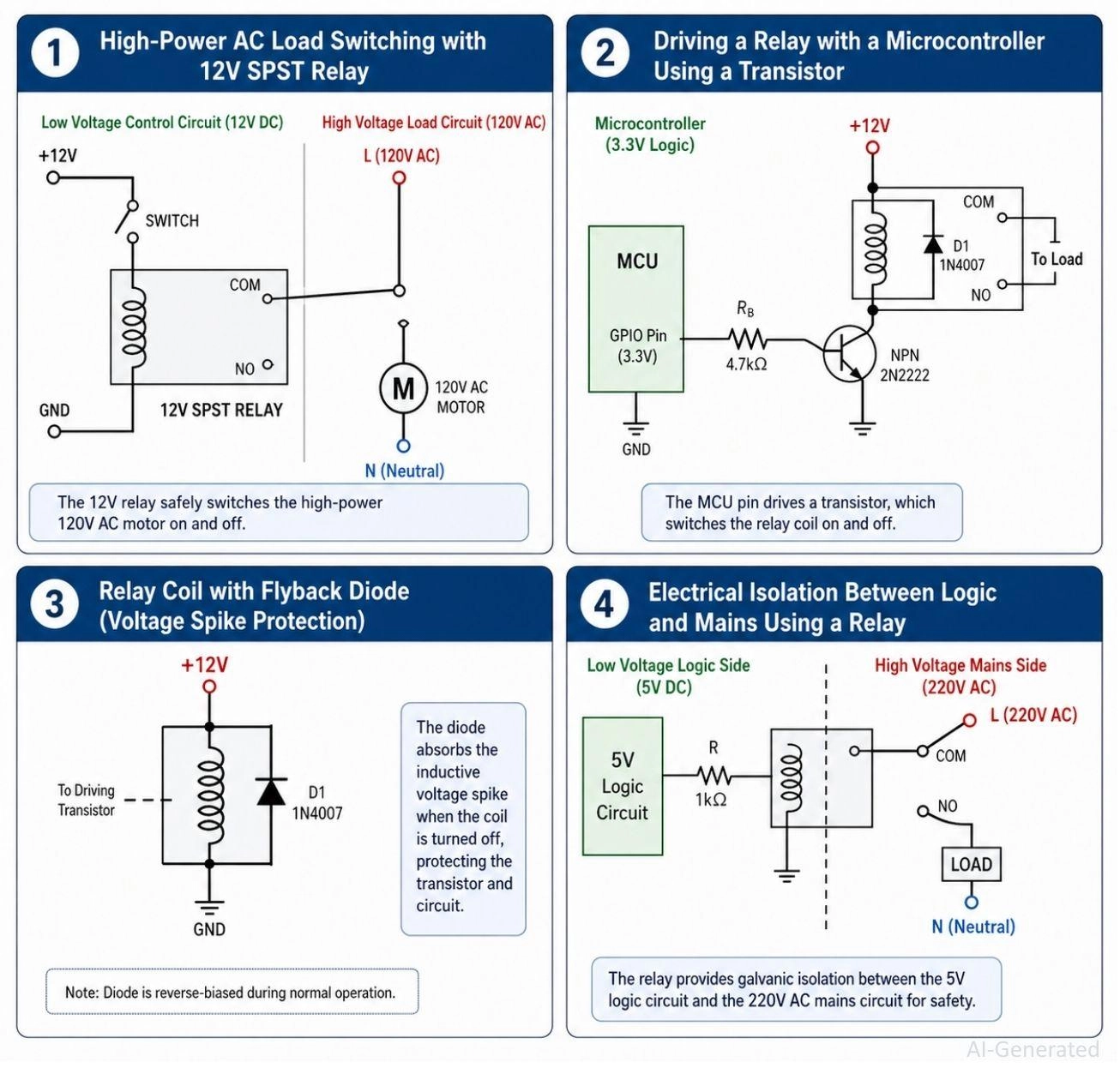 relay symbol examples in real circuits