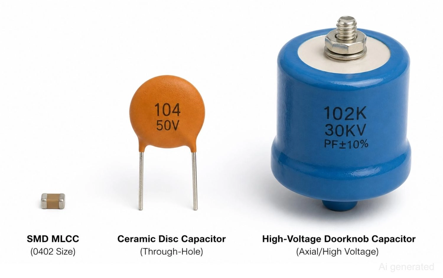 smd mlcc vs through hole ceramic capacitor