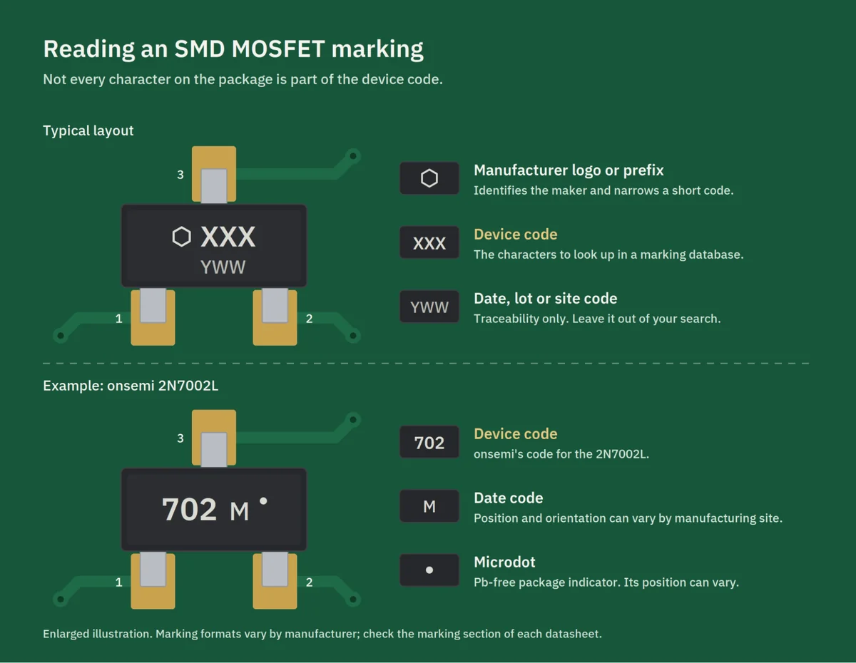 smd mosfet code 04 reading marking
