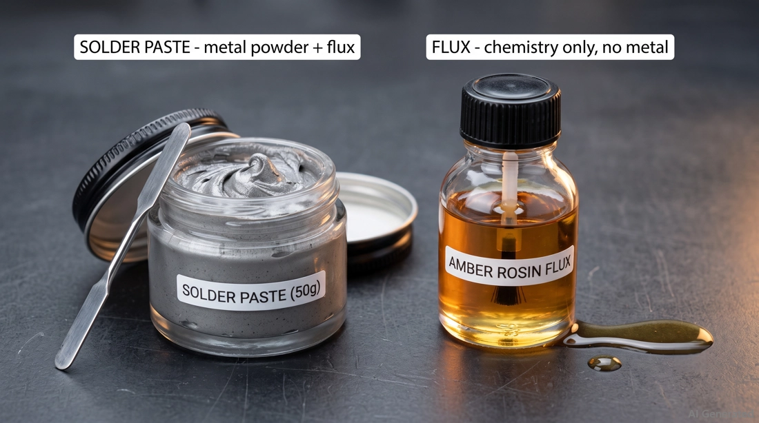 solder paste and liquid flux