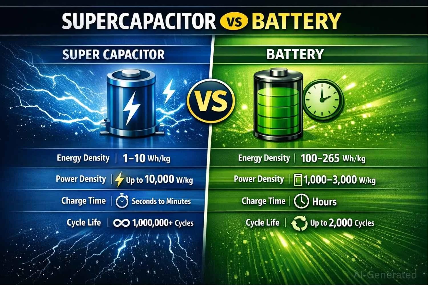 supercapacitor vs battery