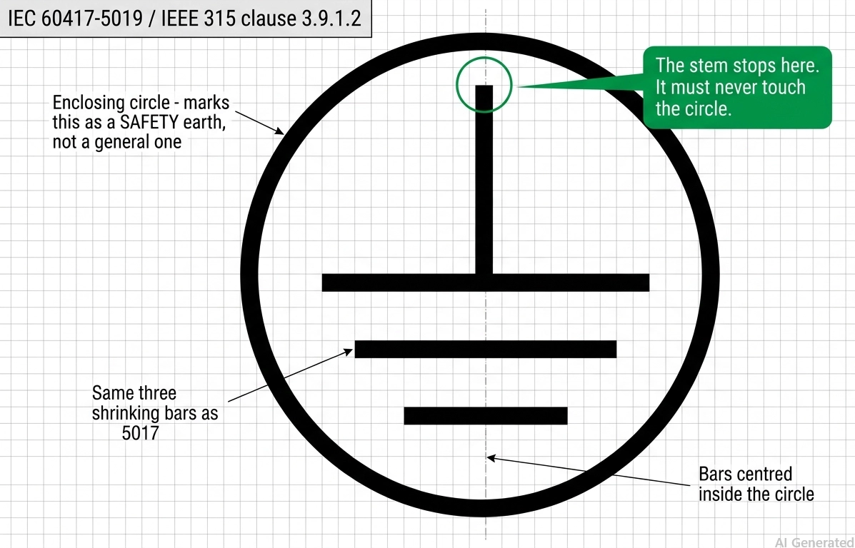 the protective earth symbol