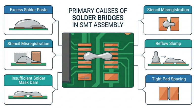 Solder bridges6
