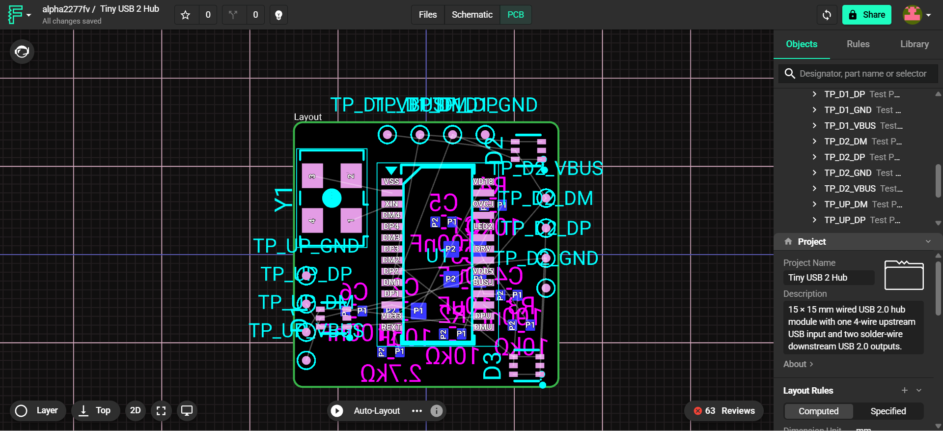 board outline and placement in flux