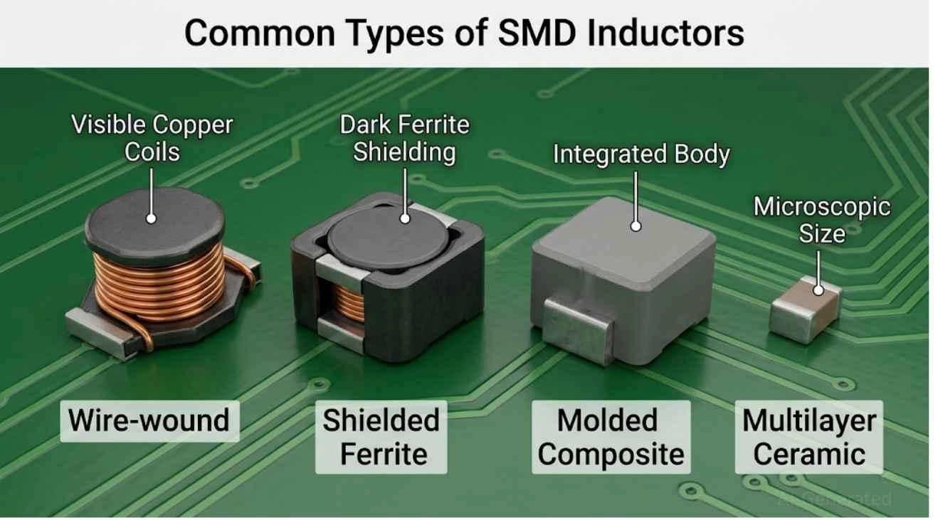 common smd inductor types