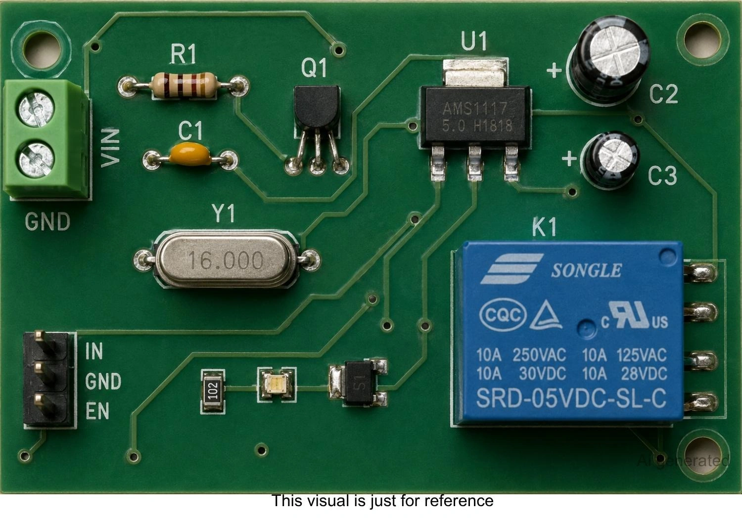 components on a pcb