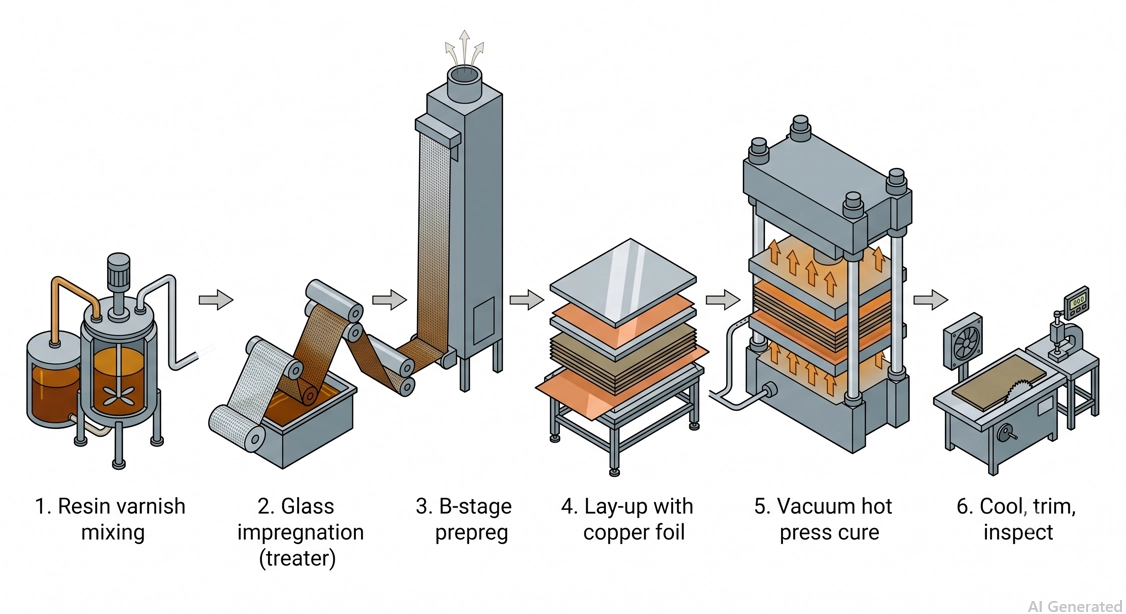 copper clad laminate manufacturing process